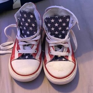 Kids American Flag High top Converse